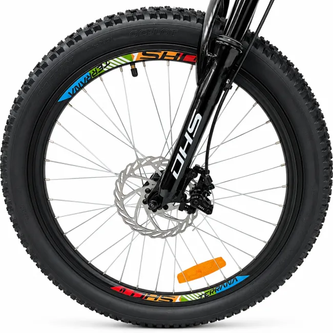 Bicicleta Copii Dhs Terrana 2023C, model 2026 - 20 Inch, Verde-Negru
