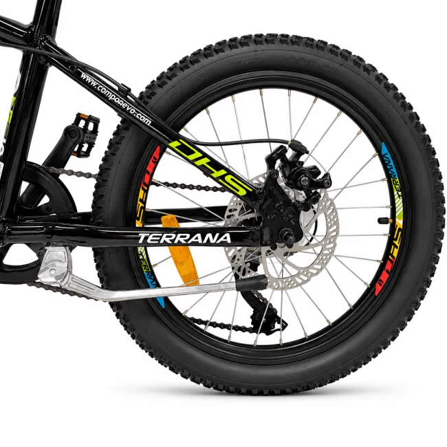 Bicicleta Copii Dhs Terrana 2023C, model 2026 - 20 Inch, Verde-Negru