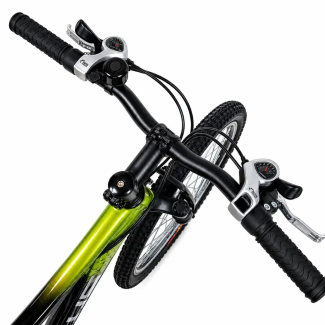 Bicicleta Copii Dhs Terrana 2423B, model 2026 - 24 Inch, Negru-Verde