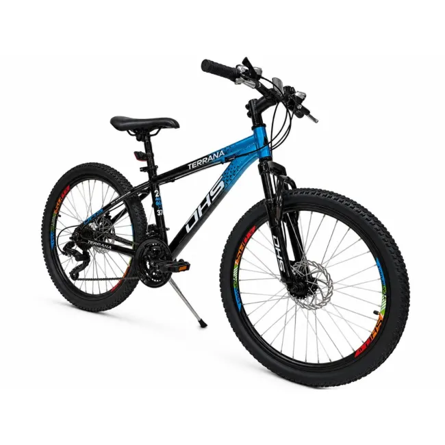 Bicicleta Copii Dhs Terrana 2423C, model 2026 - 24 Inch, Albastru-Negru
