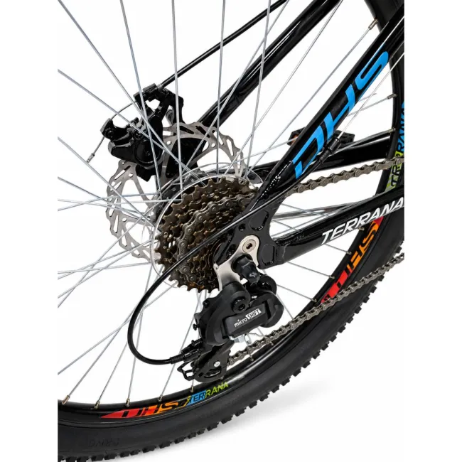Bicicleta Copii Dhs Terrana 2423C, model 2026 - 24 Inch, Albastru-Negru