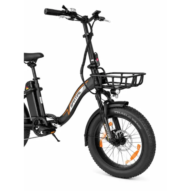 Bicicleta electrica pliabila Spatial Parrot 1.2 - 20 inch, Negru