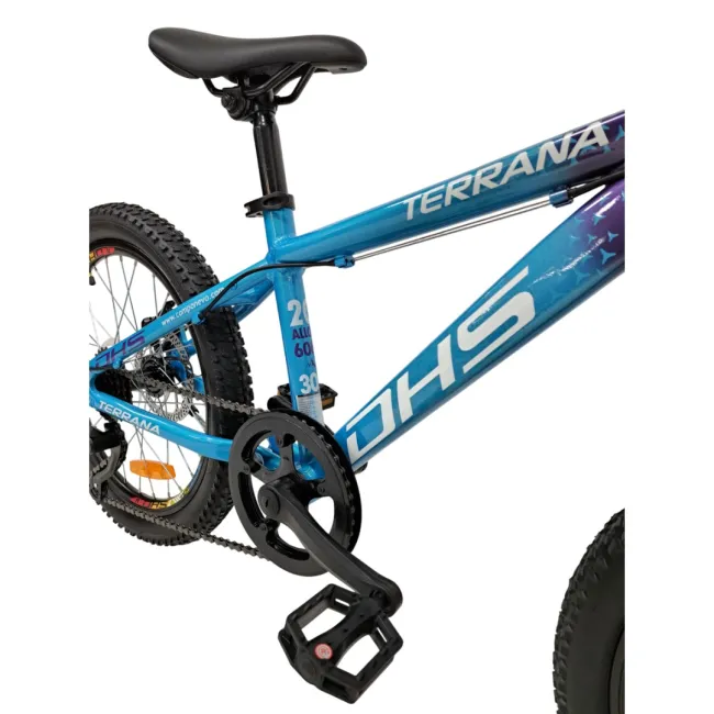 Bicicleta Copii Dhs Terrana 2023B, model 2026 - 20 Inch, Albastru-Violet