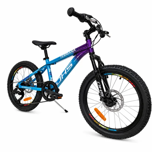 Bicicleta Copii Dhs Terrana 2023B, model 2026 - 20 Inch, Albastru-Violet