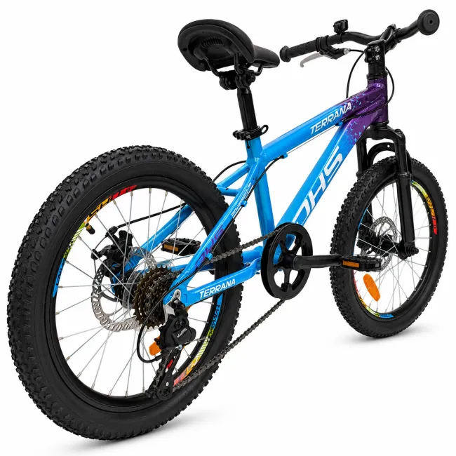 Bicicleta Copii Dhs Terrana 2023B, model 2026 - 20 Inch, Albastru-Violet