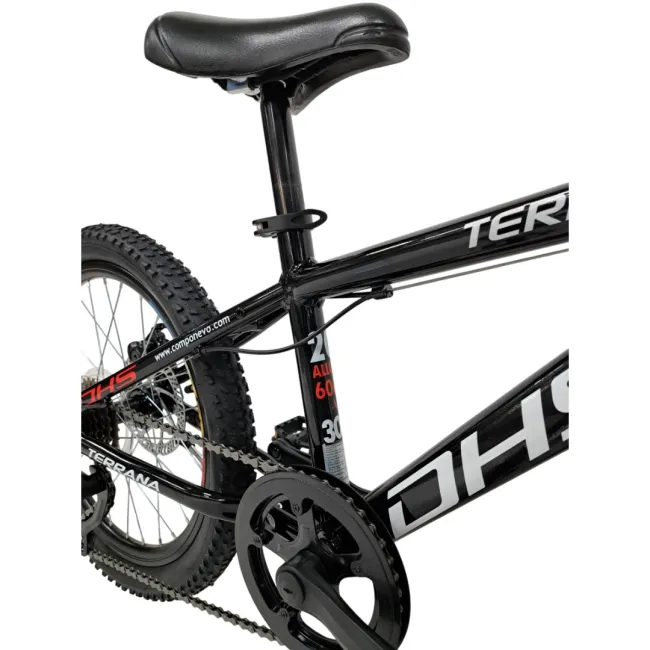 Bicicleta Copii Dhs Terrana 2023B, model 2026 - 20 Inch, Rosu-Negru