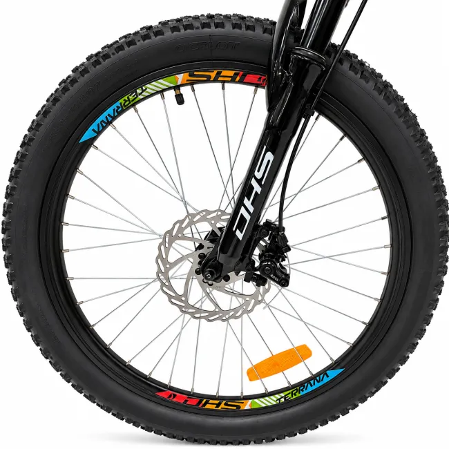 Bicicleta Copii Dhs Terrana 2023D, model 2026 - 20 Inch, Verde-Negru