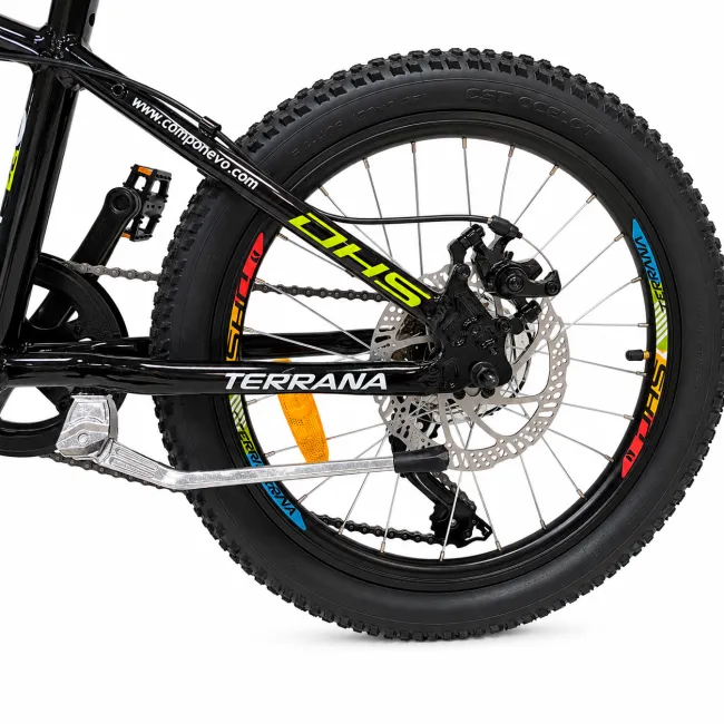 Bicicleta Copii Dhs Terrana 2023D, model 2026 - 20 Inch, Verde-Negru