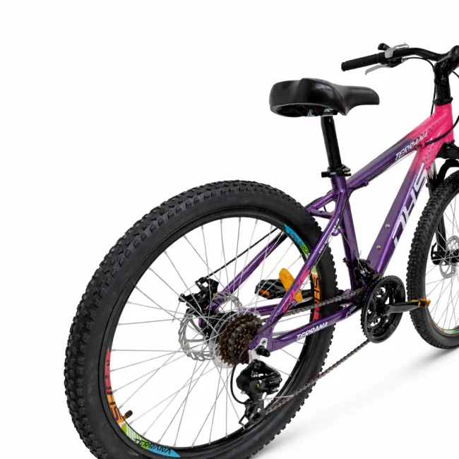 Bicicleta Copii Dhs Terrana 2423B, model 2026 - 24 Inch, Roz-Violet