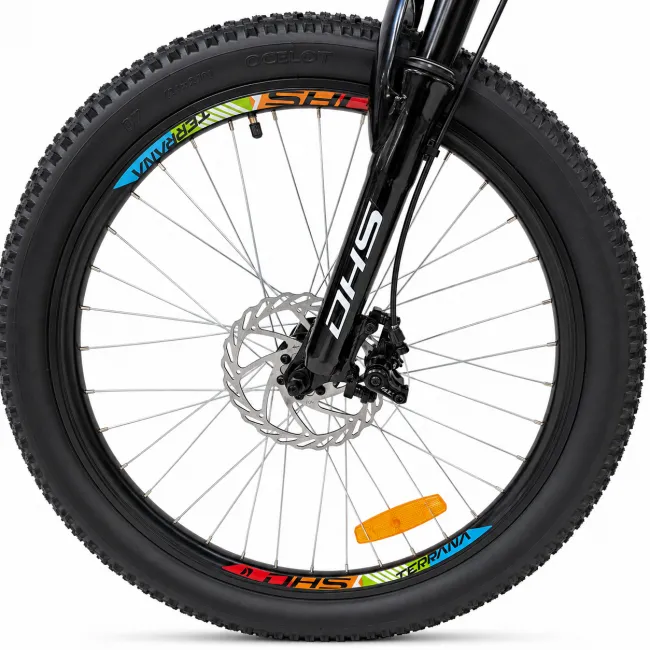Bicicleta Copii Dhs Terrana 2423B, model 2026 - 24 Inch, Rosu-Negru
