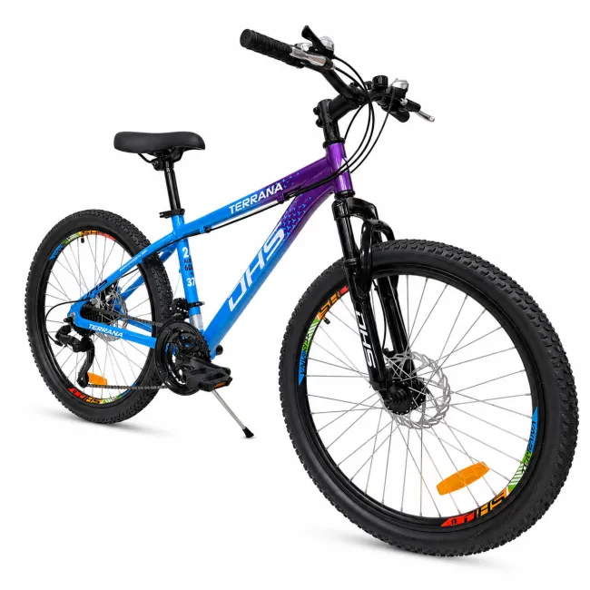 Bicicleta Copii Dhs Terrana 2423B, model 2026 - 24 Inch, Violet-Albastru