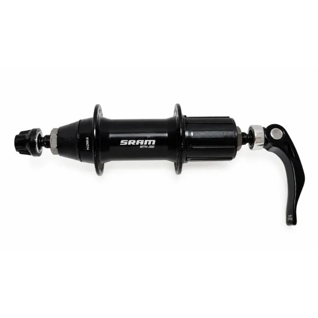 Butuc spate MTB-300 SRAM,32H,aluminiu,ax QR9,135 mm,negru