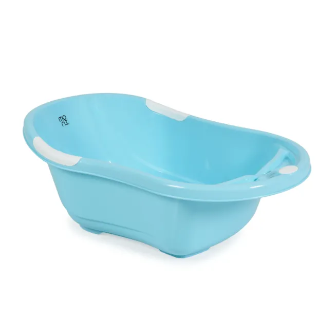 Cadita baie bebelusi Moni Lilly, design ergonomic si usor de curatat, Albastru