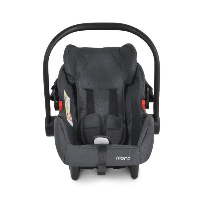 Cos auto tip scoica pentru bebelusi, Cangaroo Trio 40-86 cm, siguranta si confort in masina, Negru