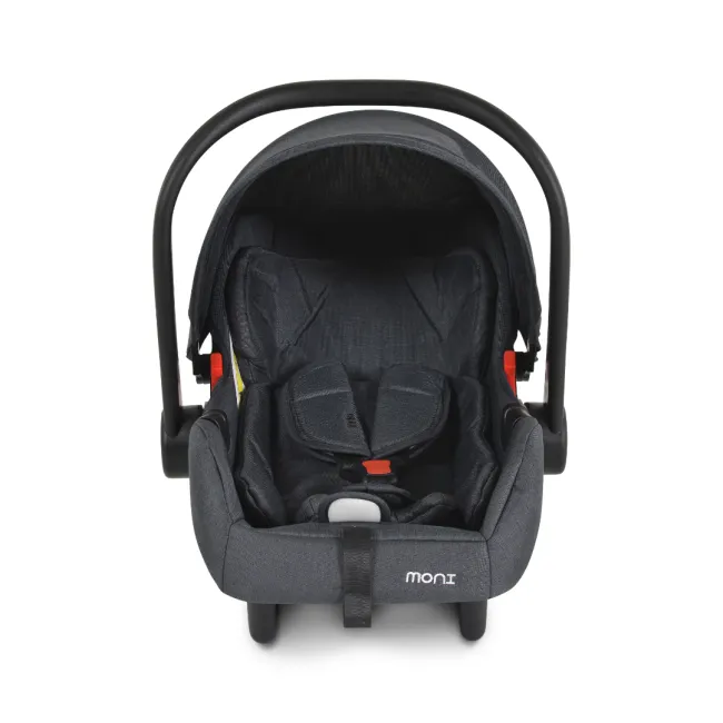 Cos auto tip scoica pentru bebelusi, Cangaroo Trio 40-86 cm, siguranta si confort in masina, Negru