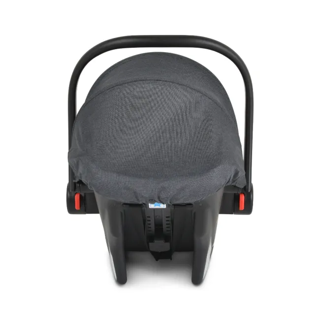 Cos auto tip scoica pentru bebelusi, Cangaroo Trio 40-86 cm, siguranta si confort in masina, Gri/Roz