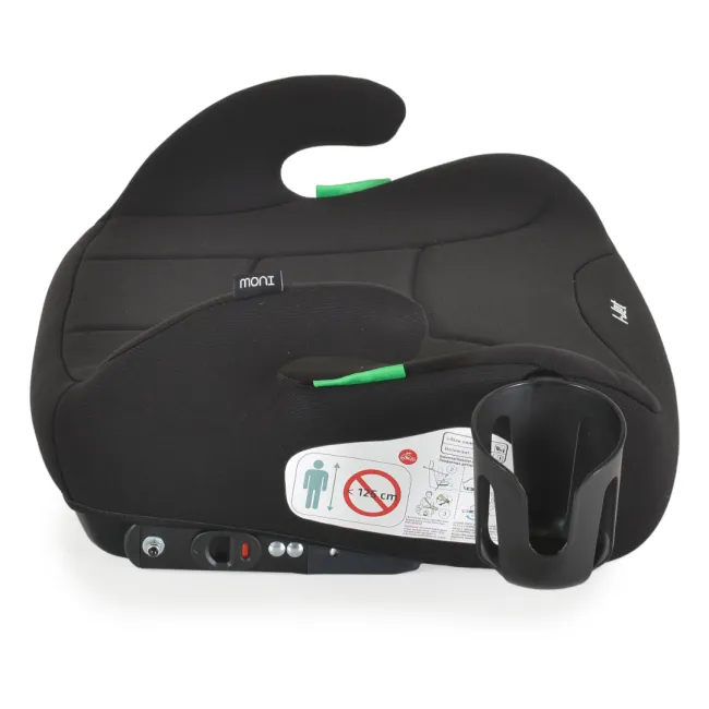 Inaltator auto copii Cangaroo I-Jet 125-150 cm, 6-12 ani, siguranta si confort in masina, Negru