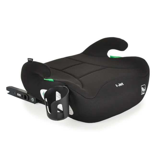 Inaltator auto copii Cangaroo I-Jet 125-150 cm, 6-12 ani, siguranta si confort in masina, Negru