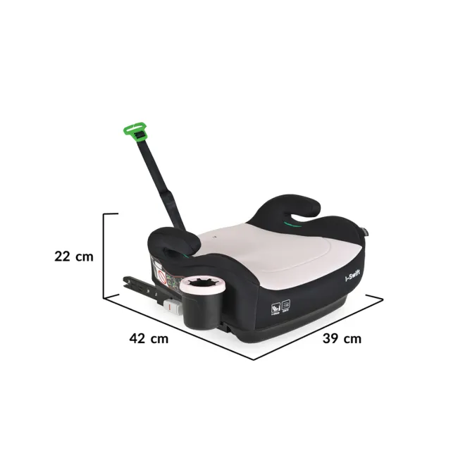 Inaltator auto copii Cangaroo I-Swift 125-150 cm, 6-12 ani, siguranta si confort in masina, Roz