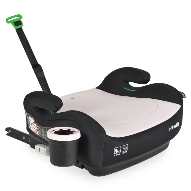 Inaltator auto copii Cangaroo I-Swift 125-150 cm, 6-12 ani, siguranta si confort in masina, Roz