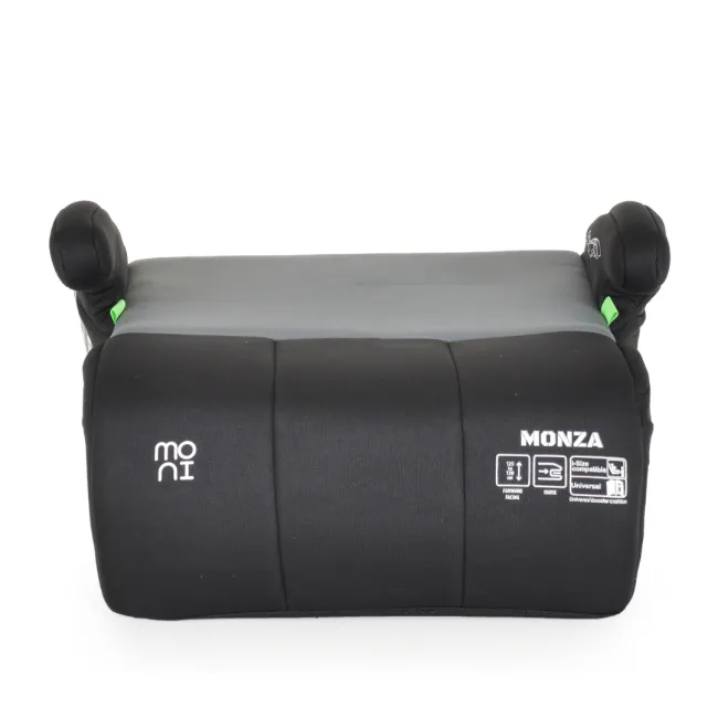 Inaltator auto copii Cangaroo Monza 125-150 cm, 6-12 ani, siguranta si confort in masina, Negru/Gri
