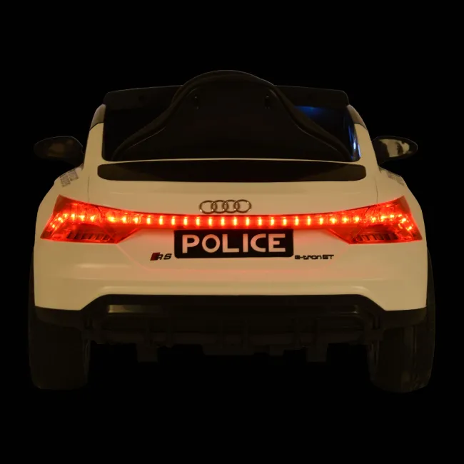Masinuta electrica Audi RS e-tron Police pentru copii Moni, Alb