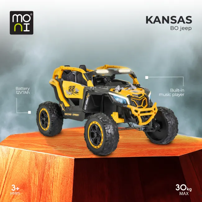 Masinuta electrica SUV pentru copii Moni BO Kansas Portocaliu