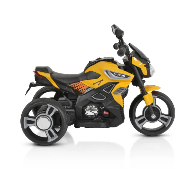 Motocicleta electrica pentru copii Moni BO Colombo, Galben