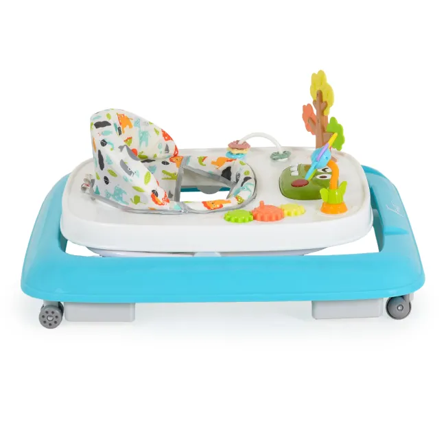 Premergator pentru bebelusi Moni Forest, centru de activitati, inaltime reglabila, Albastru