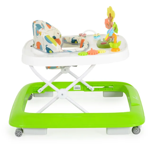 Premergator pentru bebelusi Moni Forest, centru de activitati, inaltime reglabila, Verde