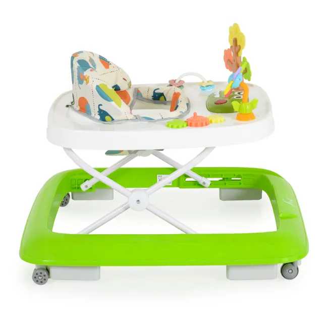 Premergator pentru bebelusi Moni Forest, centru de activitati, inaltime reglabila, Verde