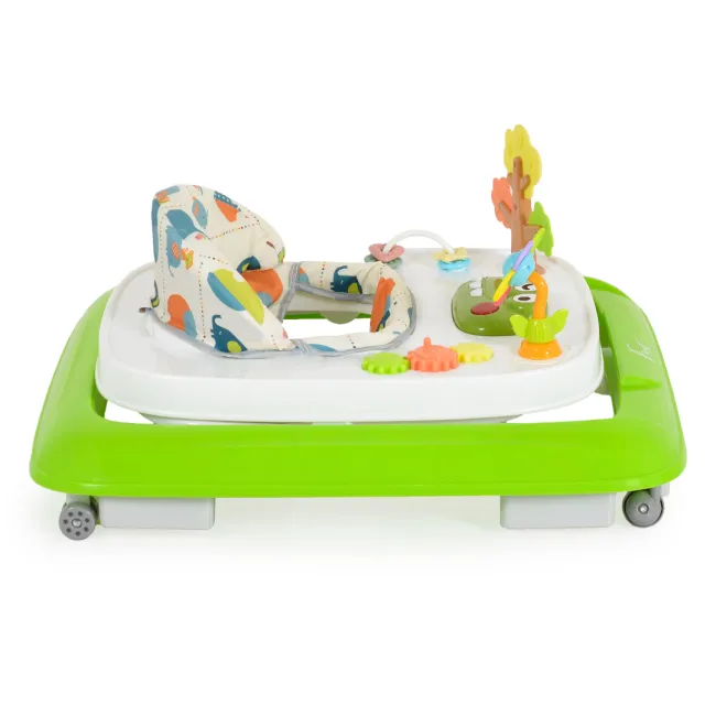 Premergator pentru bebelusi Moni Forest, centru de activitati, inaltime reglabila, Verde