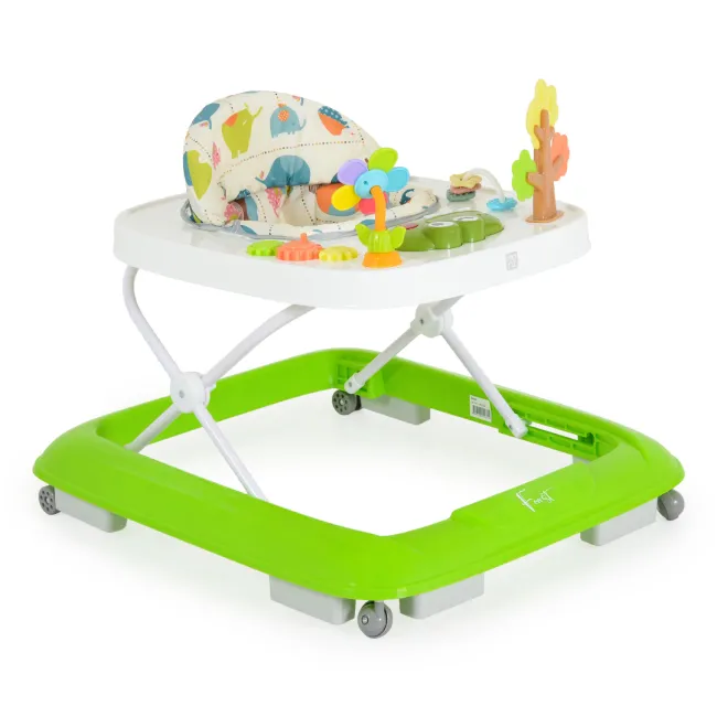 Premergator pentru bebelusi Moni Forest, centru de activitati, inaltime reglabila, Verde