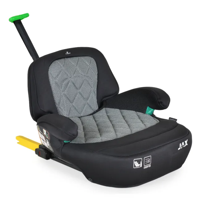 Scaun auto copii Cangaroo Jax 125-150 cm, 6-12 ani, siguranta si confort in masina, Gri/Negru