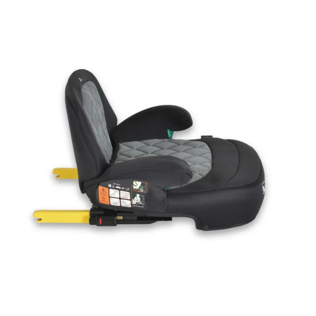 Scaun auto copii Cangaroo Jax 125-150 cm, 6-12 ani, siguranta si confort in masina, Gri/Negru