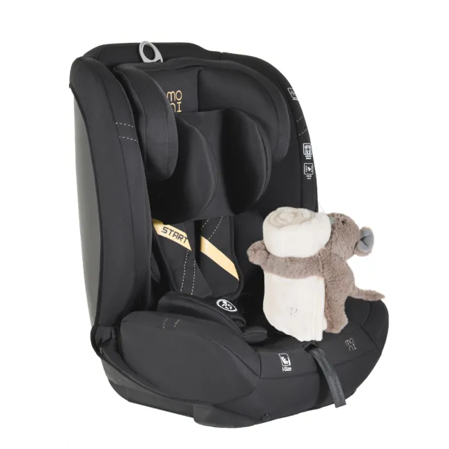 Scaun auto copii Cangaroo START 76-150 cm, 1-12 ani, siguranta si confort in masina, Negru