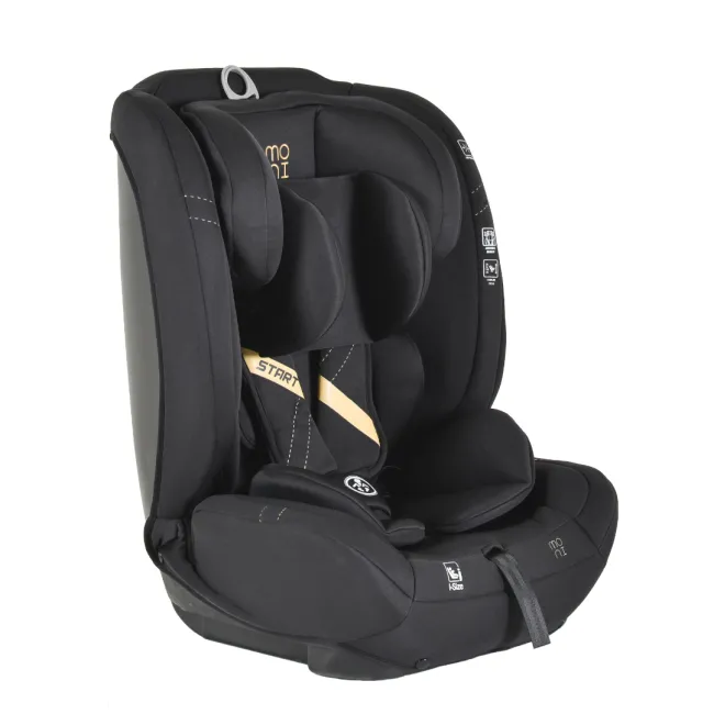 Scaun auto copii Cangaroo START 76-150 cm, 1-12 ani, siguranta si confort in masina, Negru