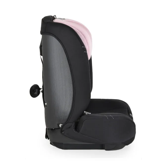 Scaun auto copii Cangaroo START 76-150 cm, 1-12 ani, siguranta si confort in masina, Negru/Roz