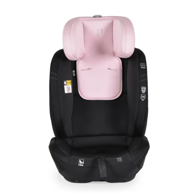 Scaun auto copii Cangaroo START 76-150 cm, 1-12 ani, siguranta si confort in masina, Negru/Roz