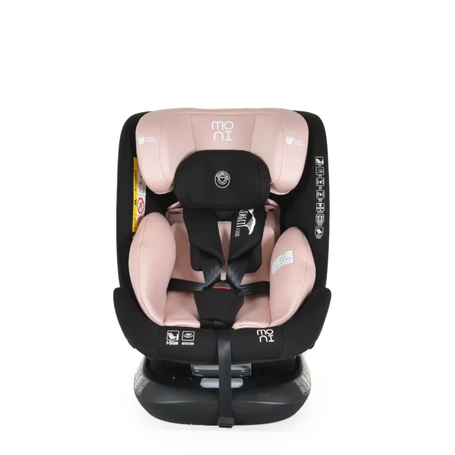 Scaun auto copii Cangaroo Serengeti 40-150 cm, 0-12 ani, siguranta si confort in masina, Roz/Negru