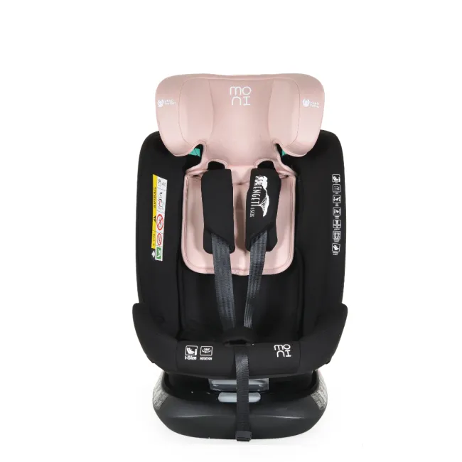 Scaun auto copii Cangaroo Serengeti 40-150 cm, 0-12 ani, siguranta si confort in masina, Roz/Negru