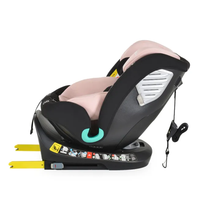 Scaun auto copii Cangaroo Serengeti 40-150 cm, 0-12 ani, siguranta si confort in masina, Roz/Negru