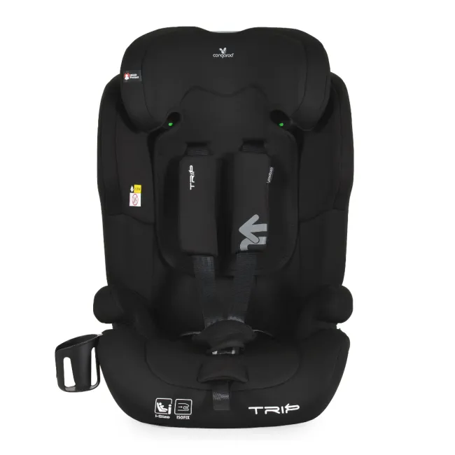 Scaun auto copii Cangaroo Trip 76-150 cm, 1-12 ani, siguranta si confort in masina, Negru