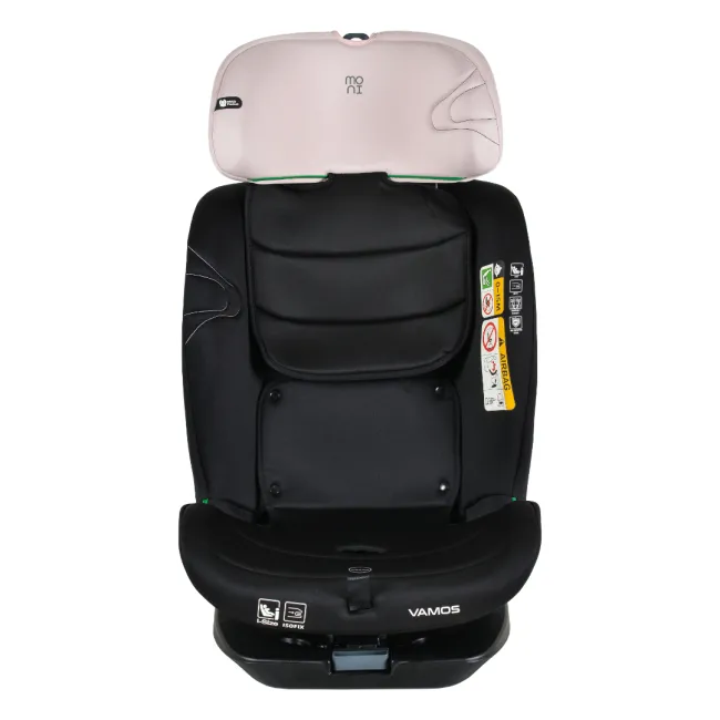 Scaun auto copii Cangaroo Vamos 40-150 cm, 0-12 ani, siguranta si confort in masina, Negru/Roz