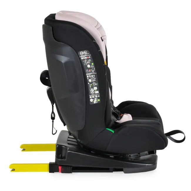 Scaun auto copii Cangaroo Vamos 40-150 cm, 0-12 ani, siguranta si confort in masina, Negru/Roz