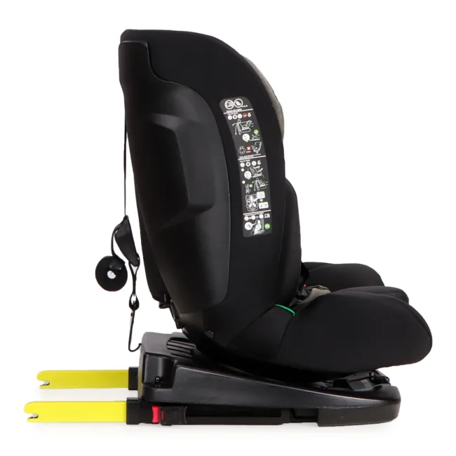 Scaun auto copii Cangaroo Vamos 40-150 cm, 0-12 ani, siguranta si confort in masina, Negru/Verde
