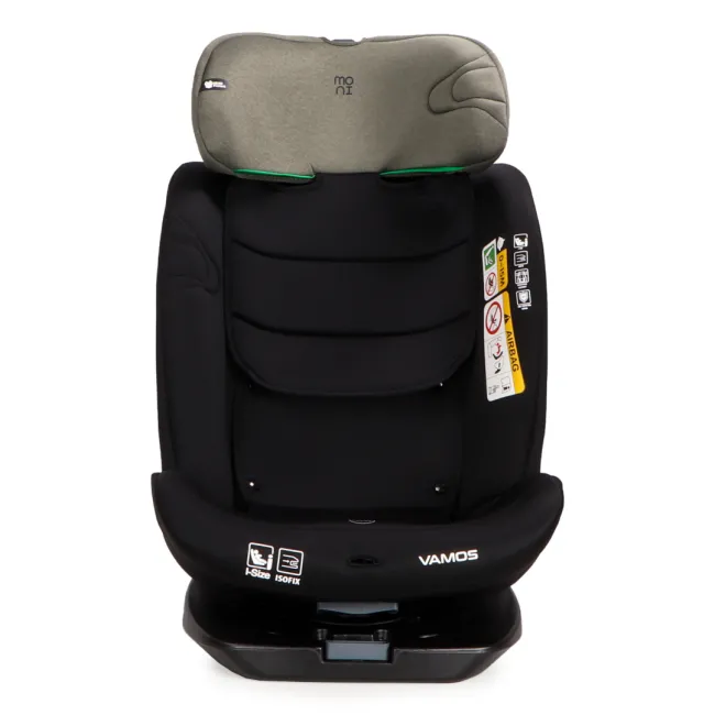 Scaun auto copii Cangaroo Vamos 40-150 cm, 0-12 ani, siguranta si confort in masina, Negru/Verde