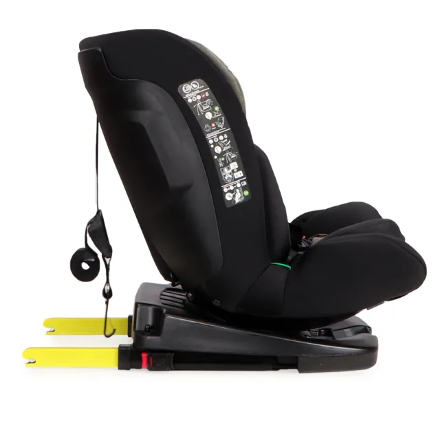 Scaun auto copii Cangaroo Vamos 40-150 cm, 0-12 ani, siguranta si confort in masina, Negru/Verde