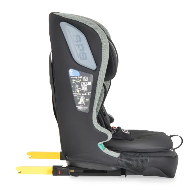 Scaun auto copii Cangaroo iDrive 76-150 cm, 1-12 ani, siguranta si confort in masina, Negru/Verde