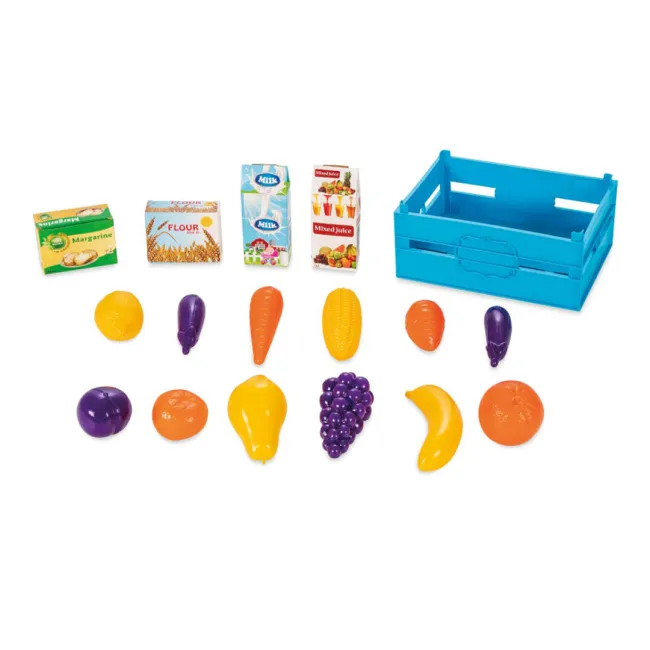 Set fructe si legume de jucarie in ladita pentru copii 06037 Polesie